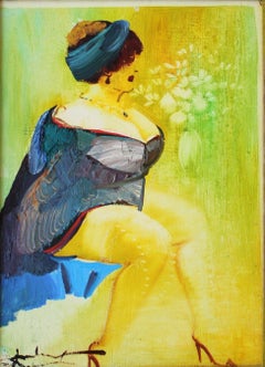 La Femme fatale  oil/cardboard, 37x26 cm