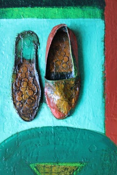 The hidden million words.  2004. Oil on canvas, 80x60 cm.