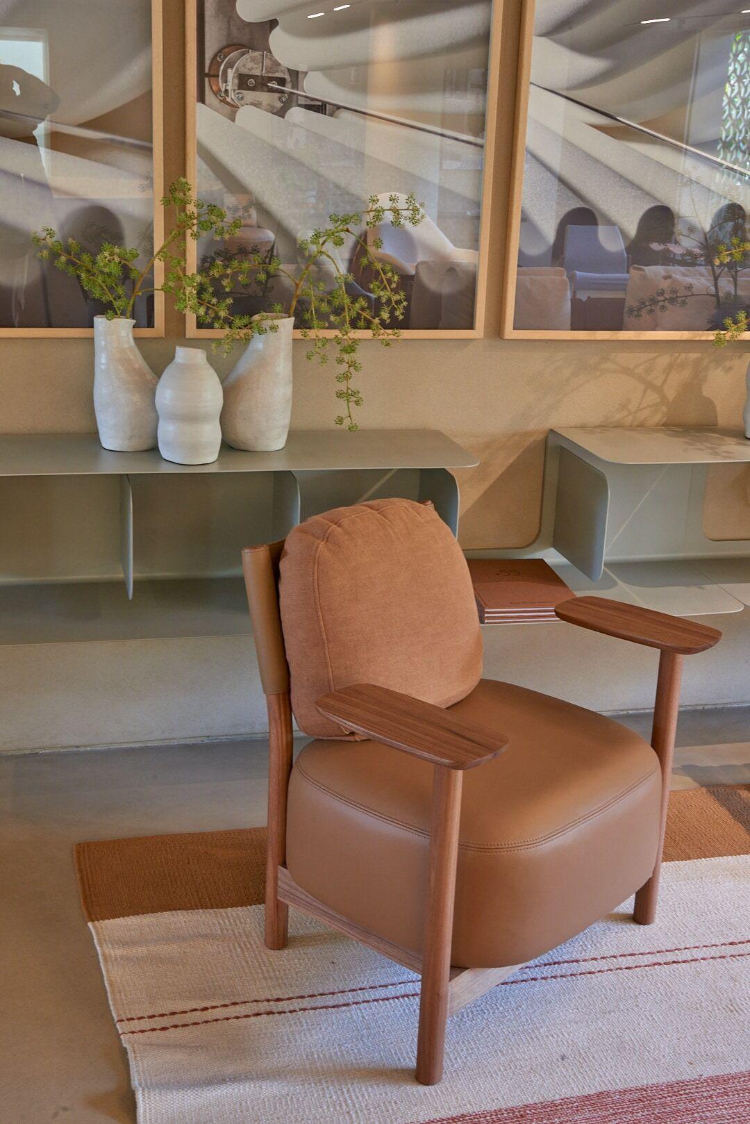 Juriti Armchair by +55design – Contemporary Brazilian Lounge Chair in Wood For Sale 11