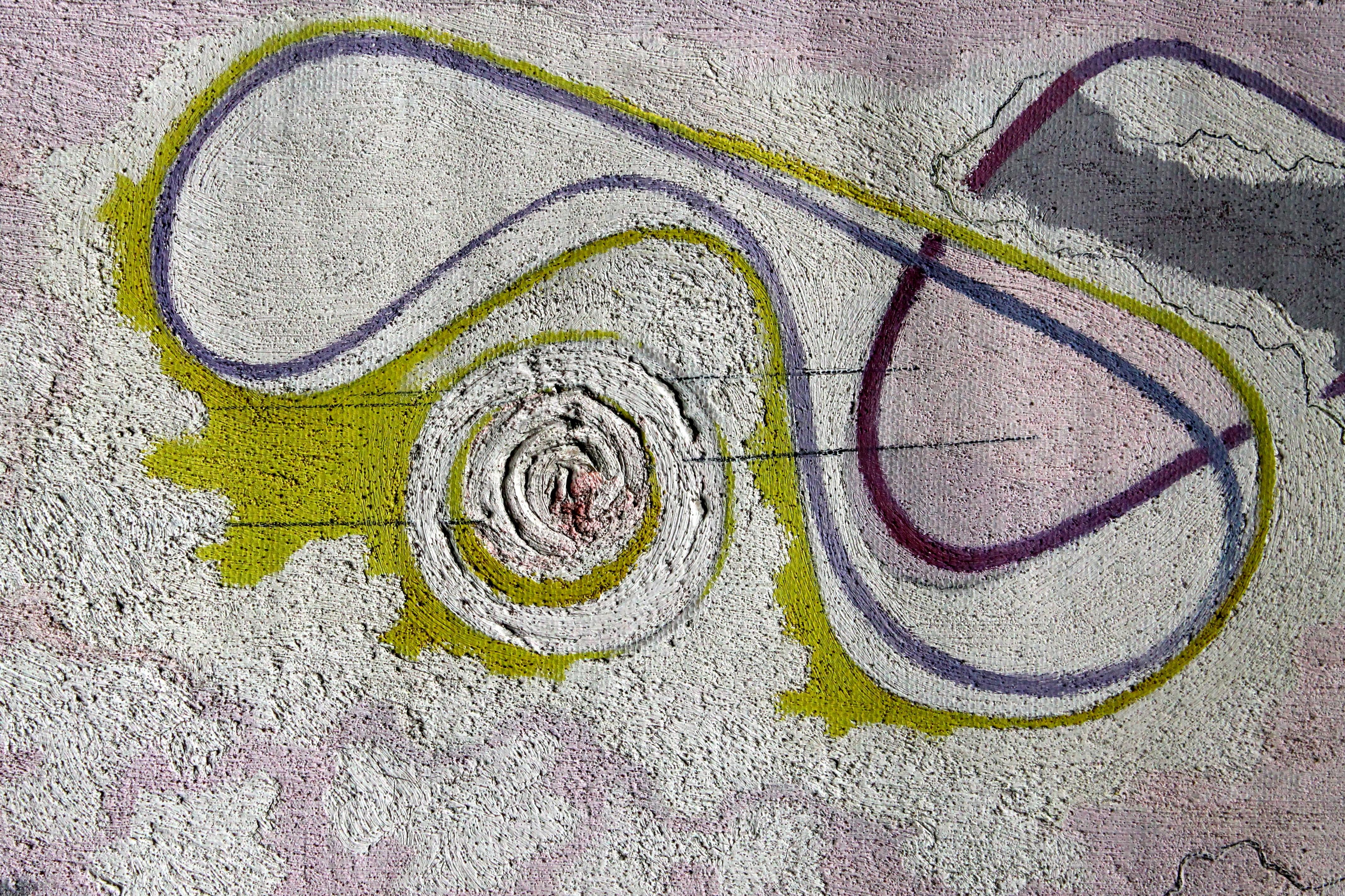 Juro Kubicek (Bauhaus-Stil) 1947 Öl/Leinwand „Erotische Landschaft“ 1