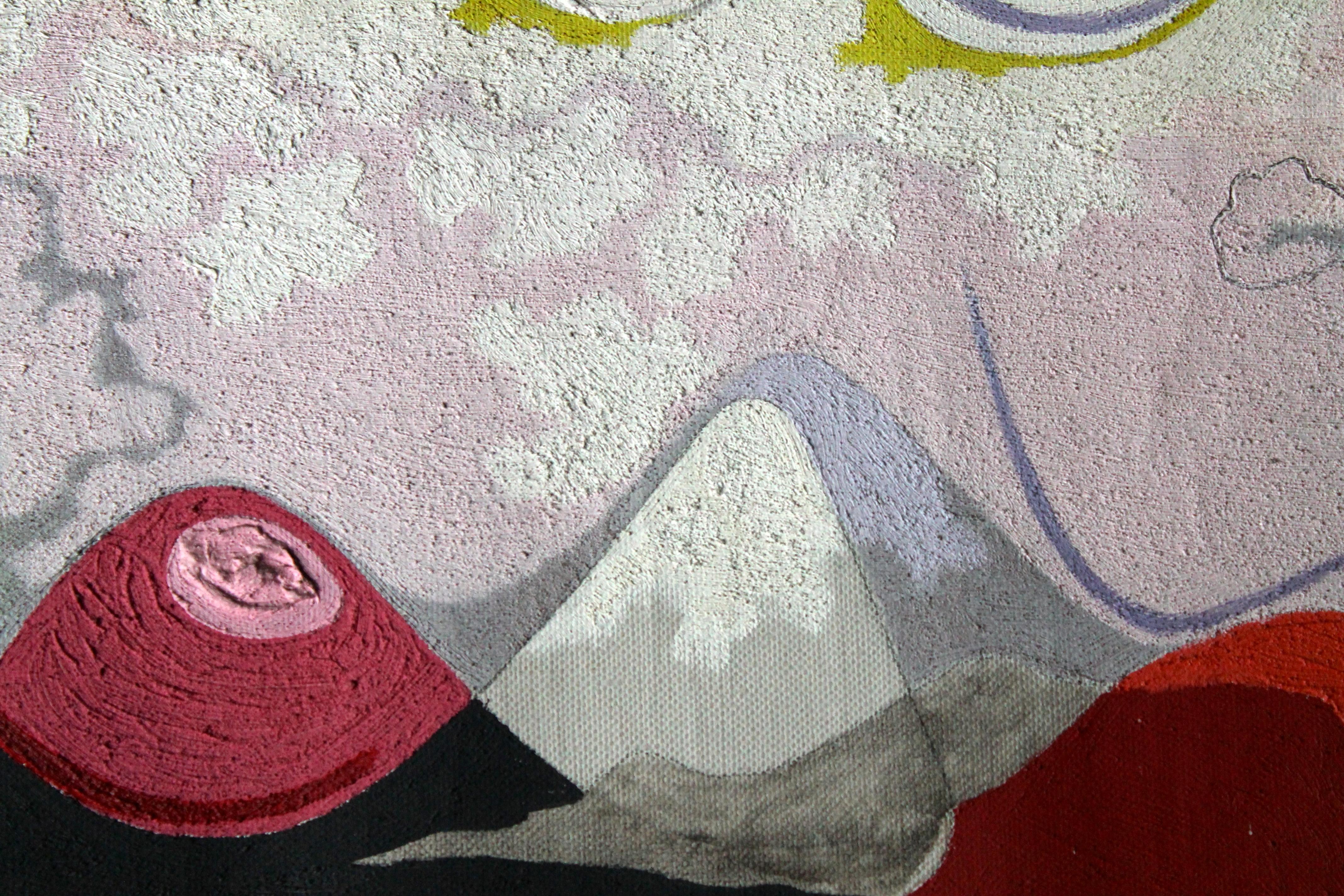 Juro Kubicek (Bauhaus-Stil) 1947 Öl/Leinwand „Erotische Landschaft“ 2