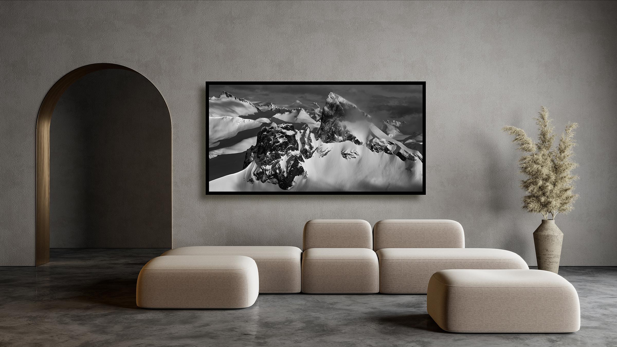Black Tusk #13, Whistler, black and white, contemporary, landscape photograph - Other Art Style Photograph by Jussi Grznar 