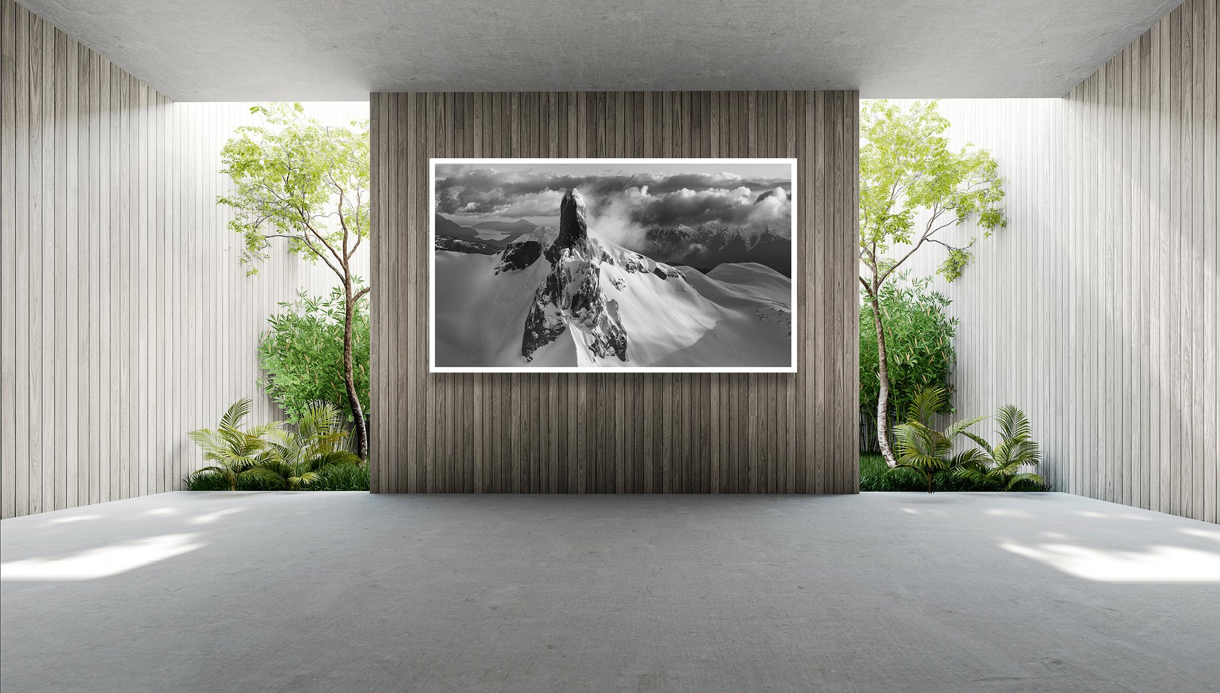 Black Tusk #50, Whistler, black and white, contemporary, landscape photograph - Other Art Style Photograph by Jussi Grznar 