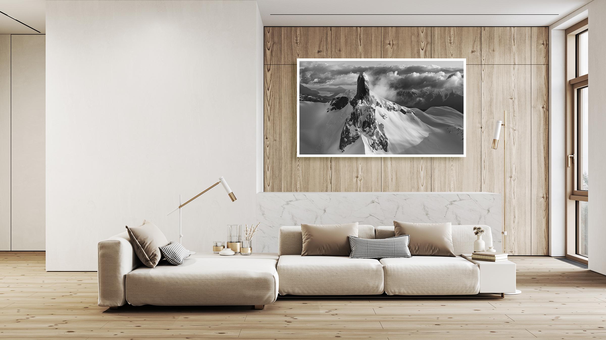 Black Tusk #50, Whistler, black and white, contemporary, landscape photograph For Sale 2