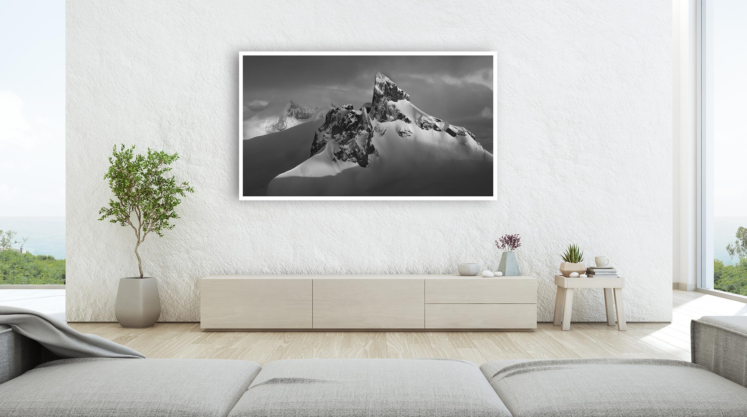Black Tusk #72, Canada black and white, contemporary, landscape photograph  - Other Art Style Photograph by Jussi Grznar 