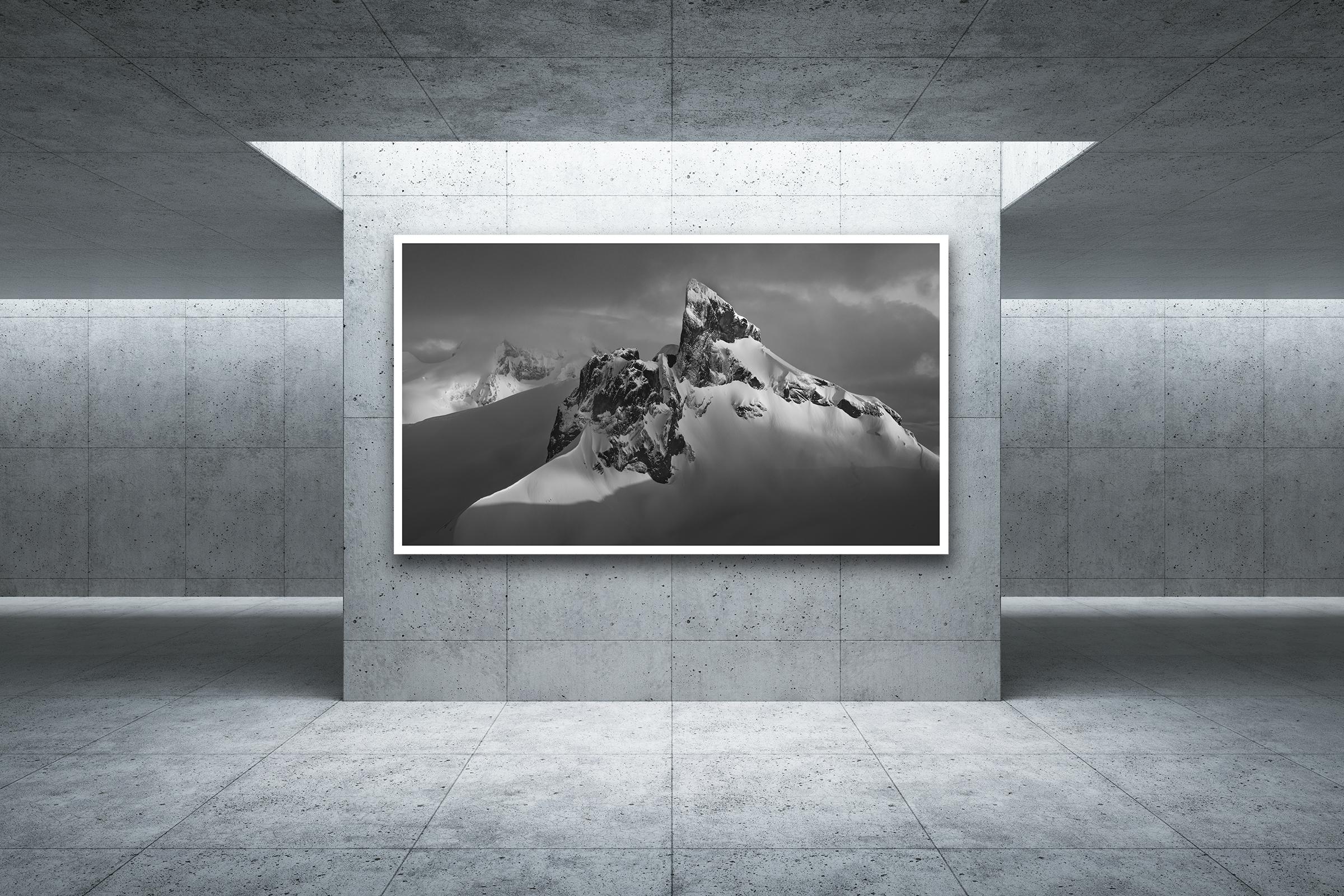 Black Tusk #72, Canada black and white, contemporary, landscape photograph  - Photograph by Jussi Grznar 