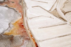 Lake study #78, California, USA Aerial, abstract, landscape photograph