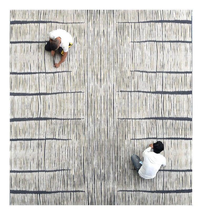 Post-Modern Just a Trace Medium Rug by Art & Loom For Sale