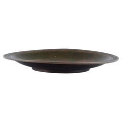 Just Andersen (1884-1943). Bronze platter. Classic design.