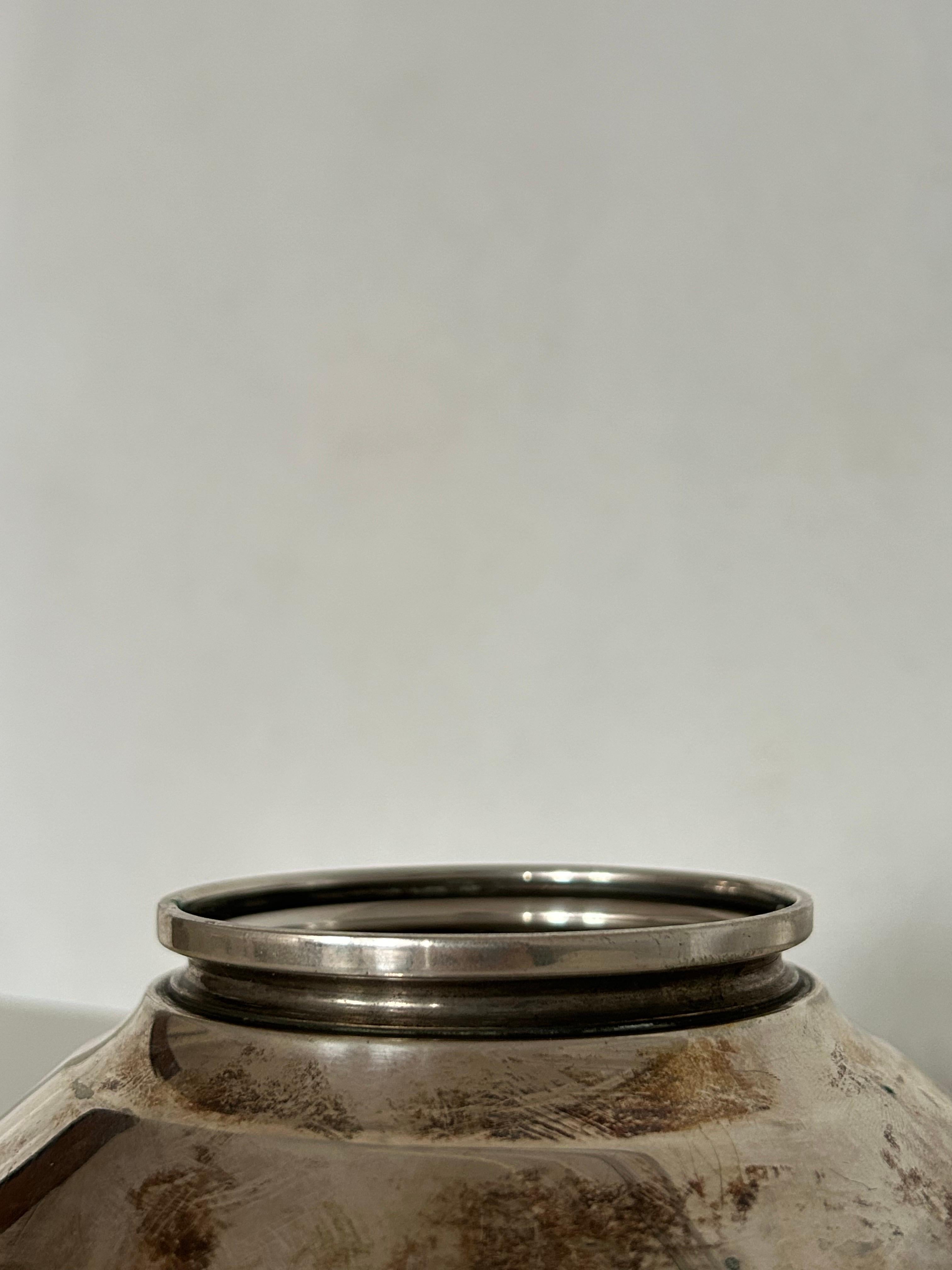 Mid-20th Century Just Andersen (1884–1943): Silver Bowl, Model No. 03, Denmark, 1930s For Sale