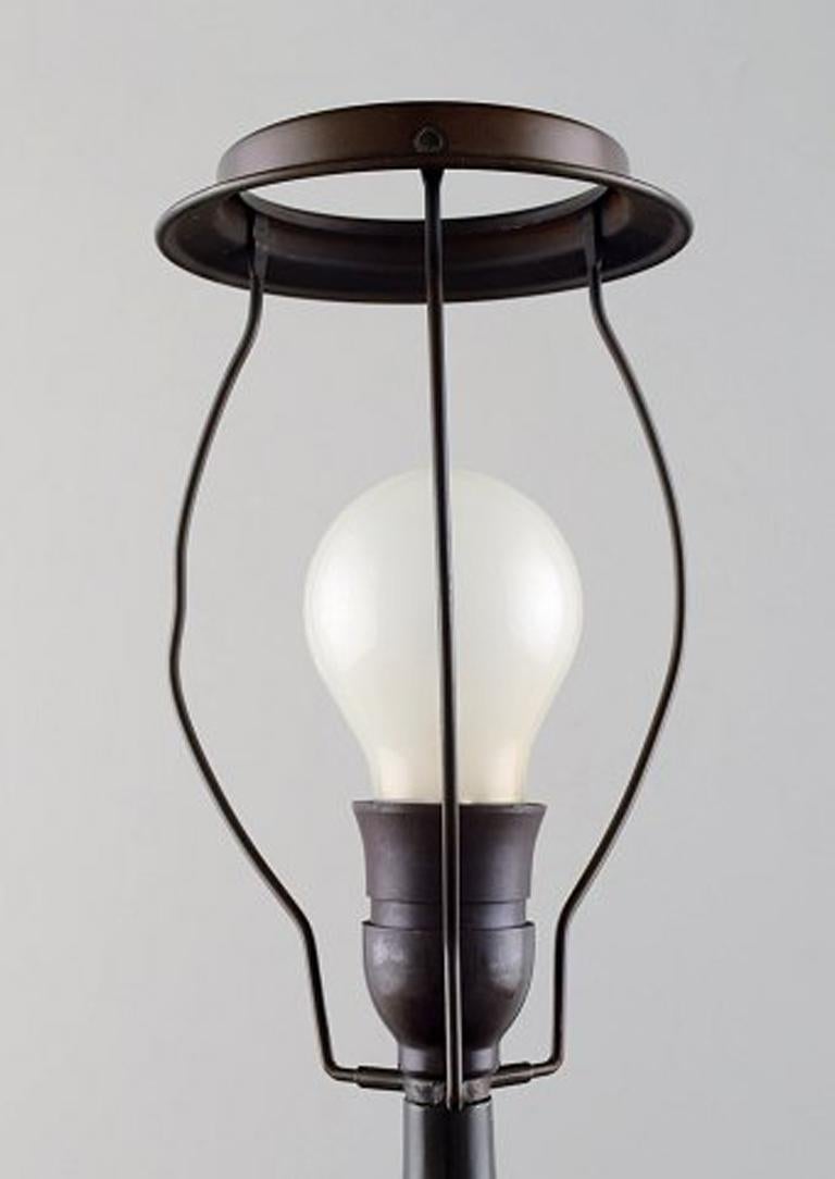 Just Andersen 1884-1943 Table Lamp in Patinated 