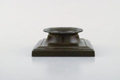 Just Andersen, "1884-1943", Tres candelabros Art Déco en Disko Metal
