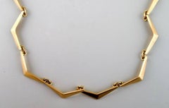 Just Andersen 1940s 18 Karat Gold Necklace