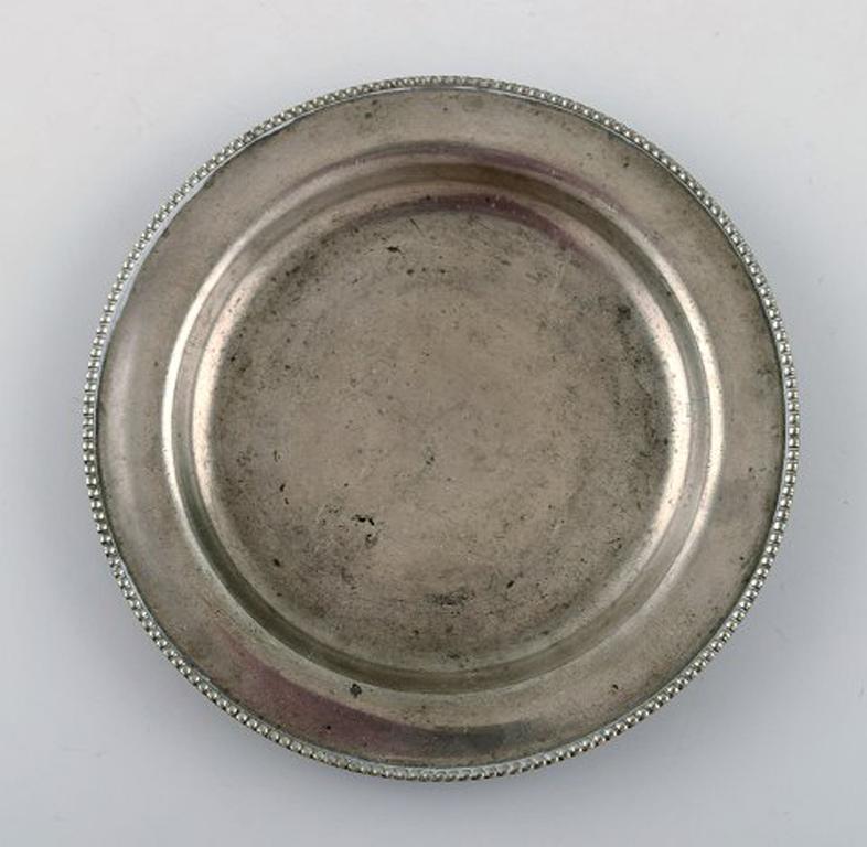 Mid-20th Century Just Andersen, a Collection of Eight Art Deco Coasters and a Small Dish