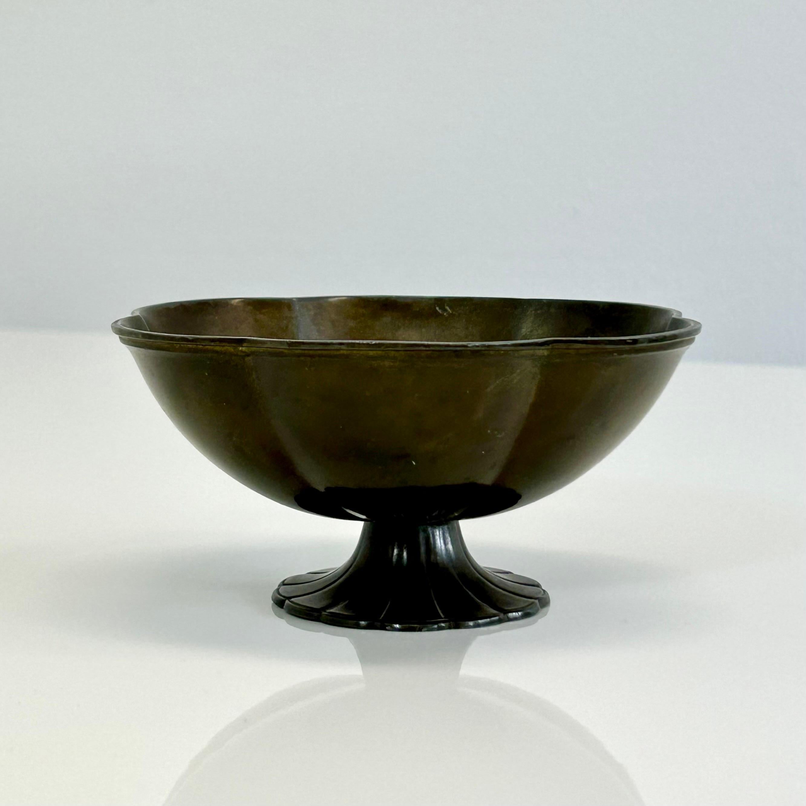 Just Andersen Art Deco bowl, 1920s, Denmark 7