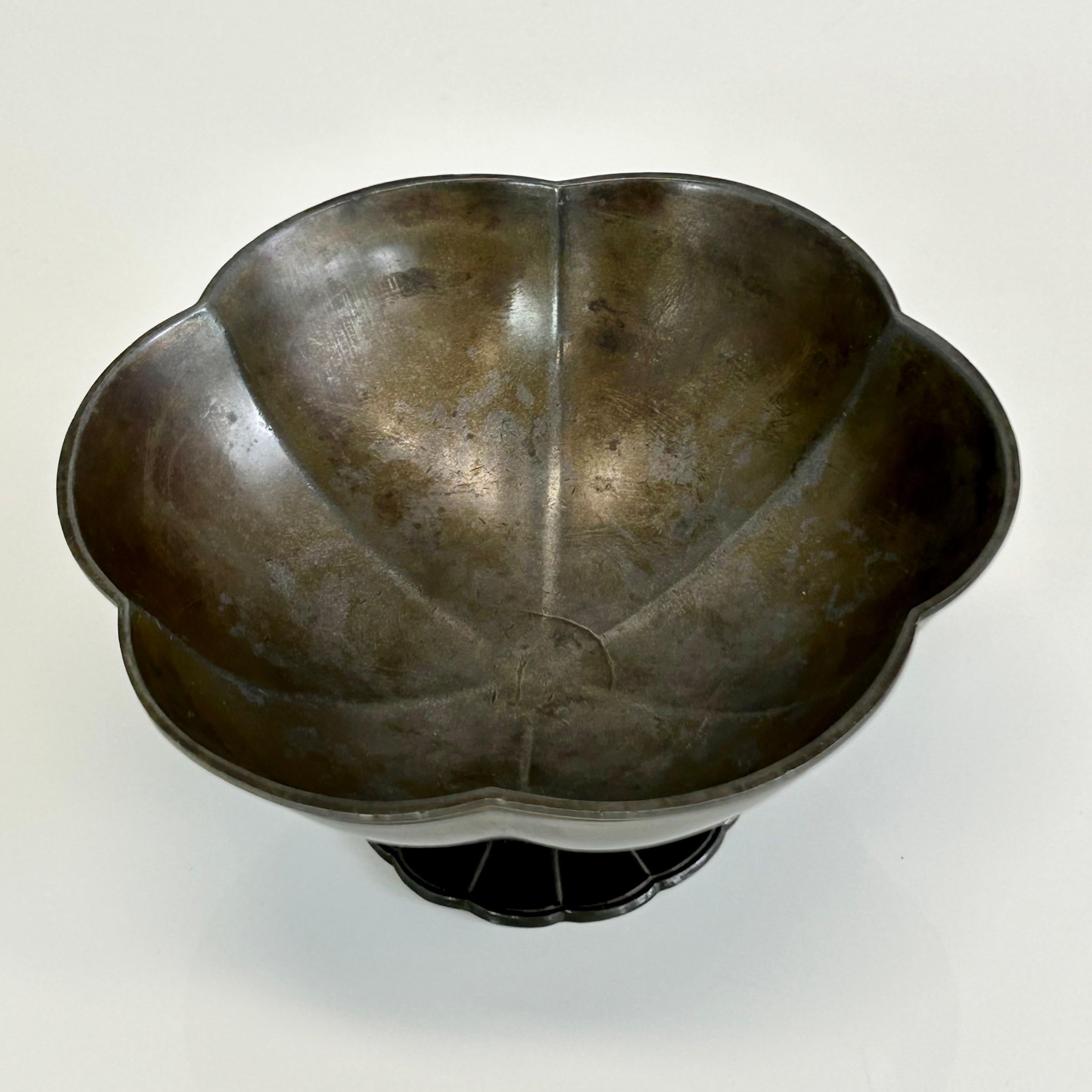 Just Andersen Art Deco bowl, 1920s, Denmark 1