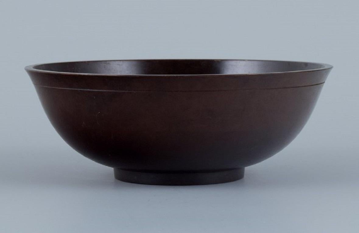 Just Andersen, Art Deco bronze bowl. 
1930s.
Marked: 
