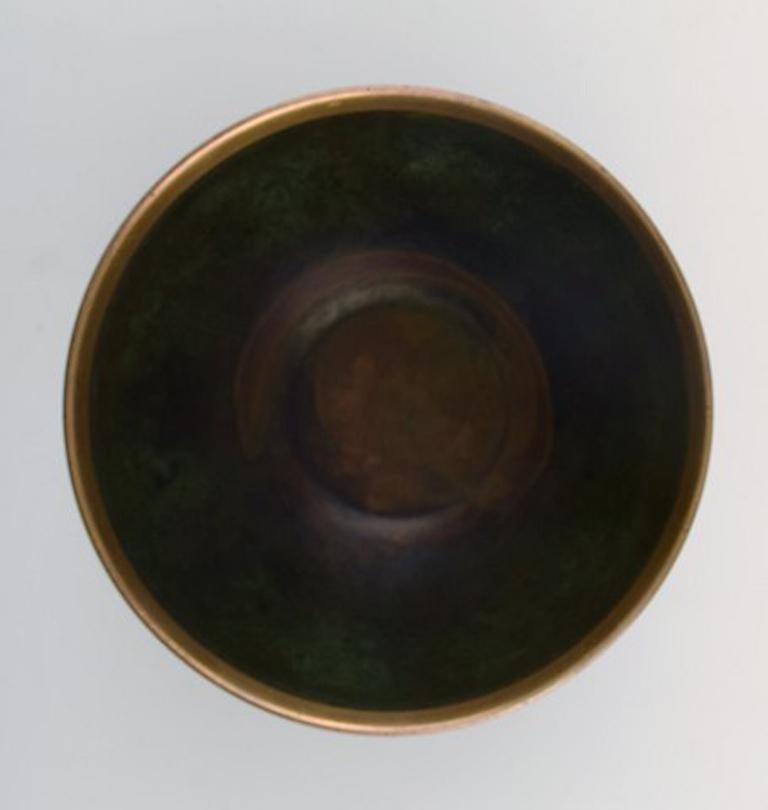 Danish Just Andersen Art Deco Bronze Bowl, Denmark, 1940s