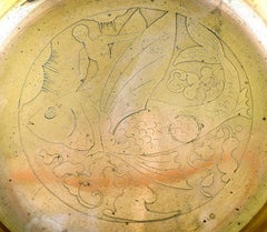 Just Andersen Art Deco Bronze Bowl, Flying Fish