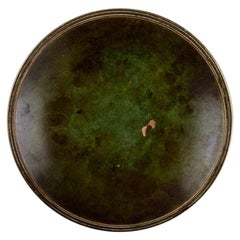 Just Andersen Art Deco Bronze Dish, 1930s-1940s