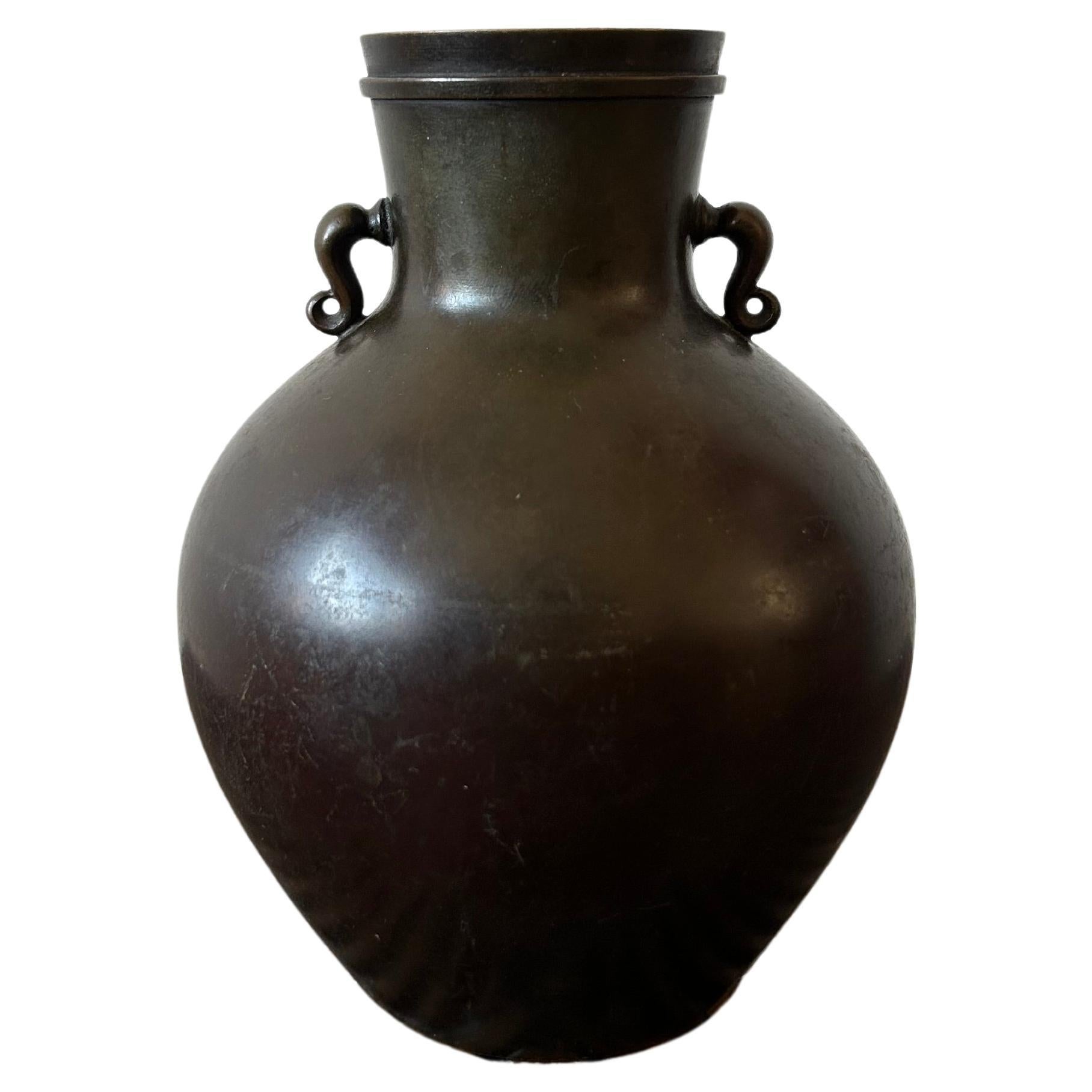 Vase en bronze Art Déco Just Andersen modèle B2368 en vente