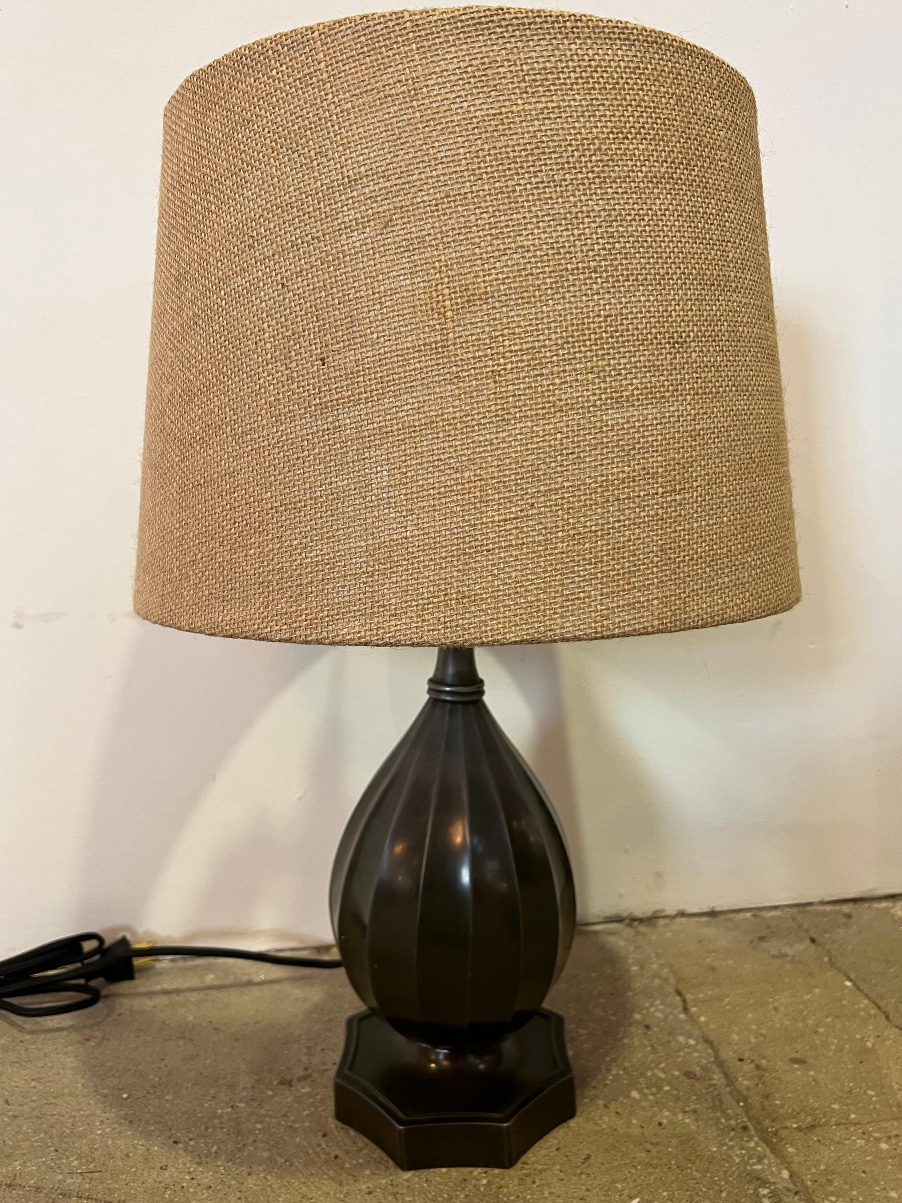 Just Andersen Art Deco Danish 1920 Table Lamp In Excellent Condition For Sale In New York, NY