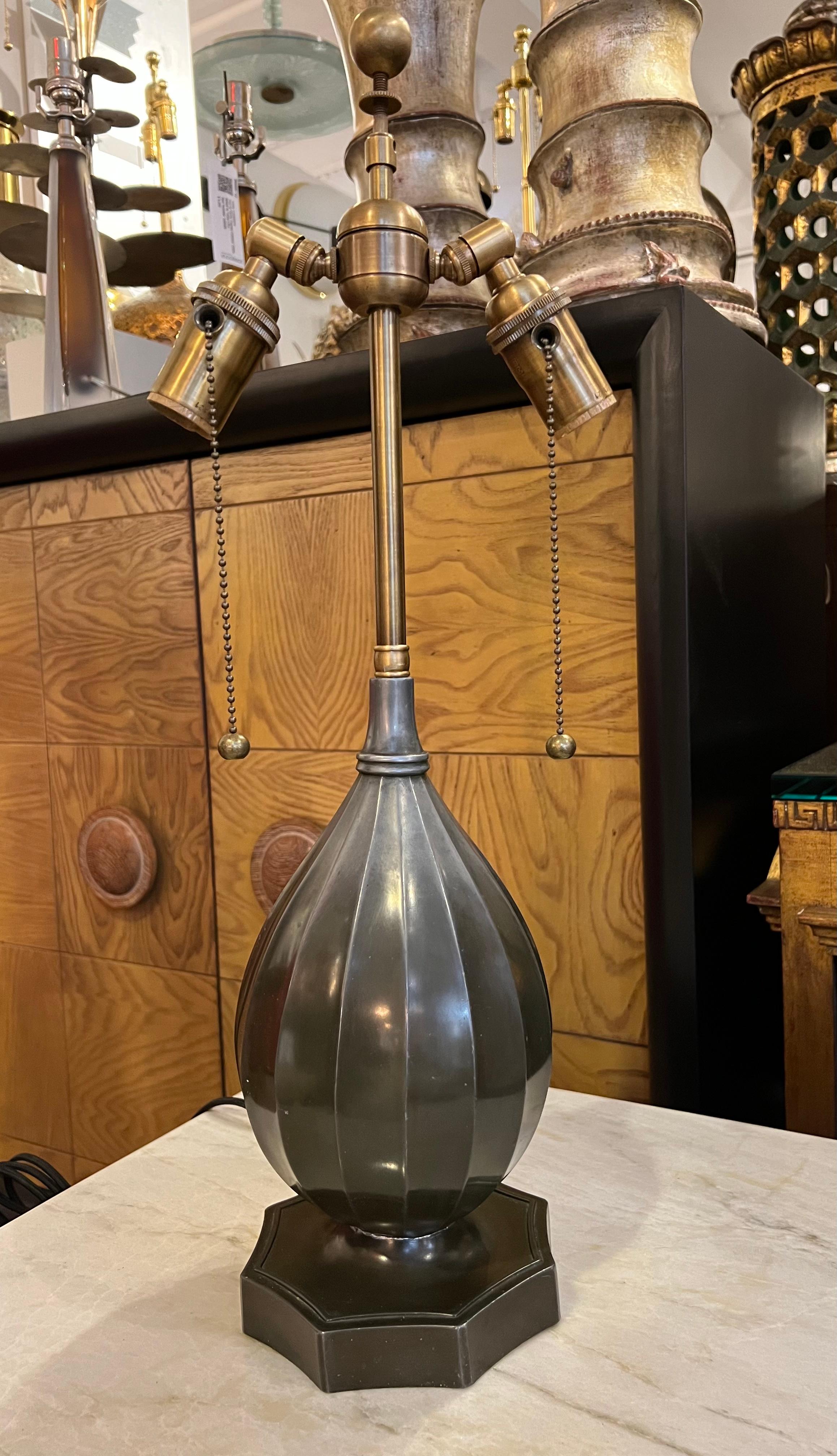 Brass Just Andersen Art Deco Danish 1920 Table Lamp For Sale