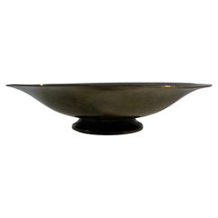 Just Andersen Art Deco Disko Metal Patinated Footed Bowl #LB1385