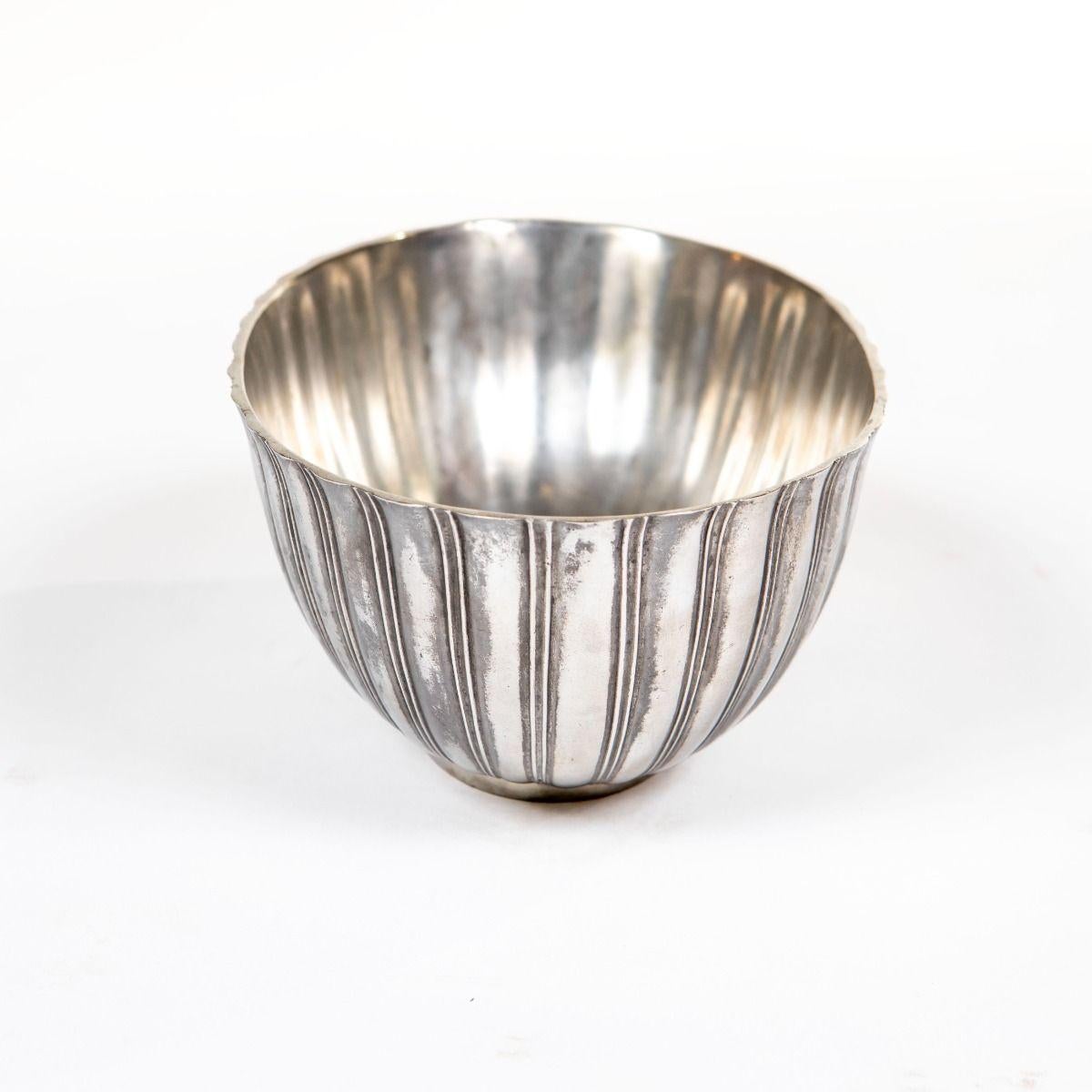 Just Andersen - Art Deco Jardiniere aus Zinn, Dänemark im Angebot 3