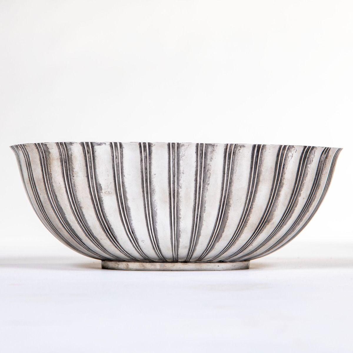 Just Andersen - Art Deco Jardiniere aus Zinn, Dänemark (Dänisch) im Angebot