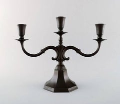 Just Andersen Art Deco Pair of "Disco" Candlesticks, Number 1237