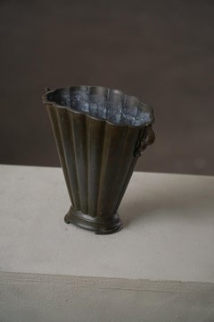 Just Andersen Vaso in metallo patinato Art Deco, Danimarca, anni '30, Model D20