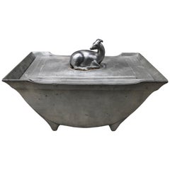Just Andersen Art Deco Pewter Box Antique Just Andersen Art Deco Pewter Box