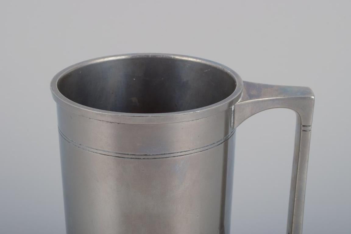 Just Andersen, taza de peltre Art Decó. Aproximadamente desde 1930. en Bueno estado para la venta en Copenhagen, DK