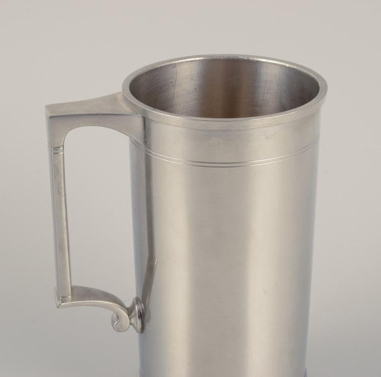 Danish Just Andersen, Art Deco pewter mug. Aprox. 1930. For Sale