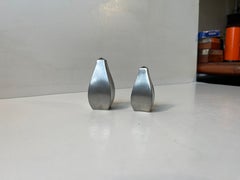 Just Andersen Art Deco Salt and Pepper Set in Pewter, 1930s