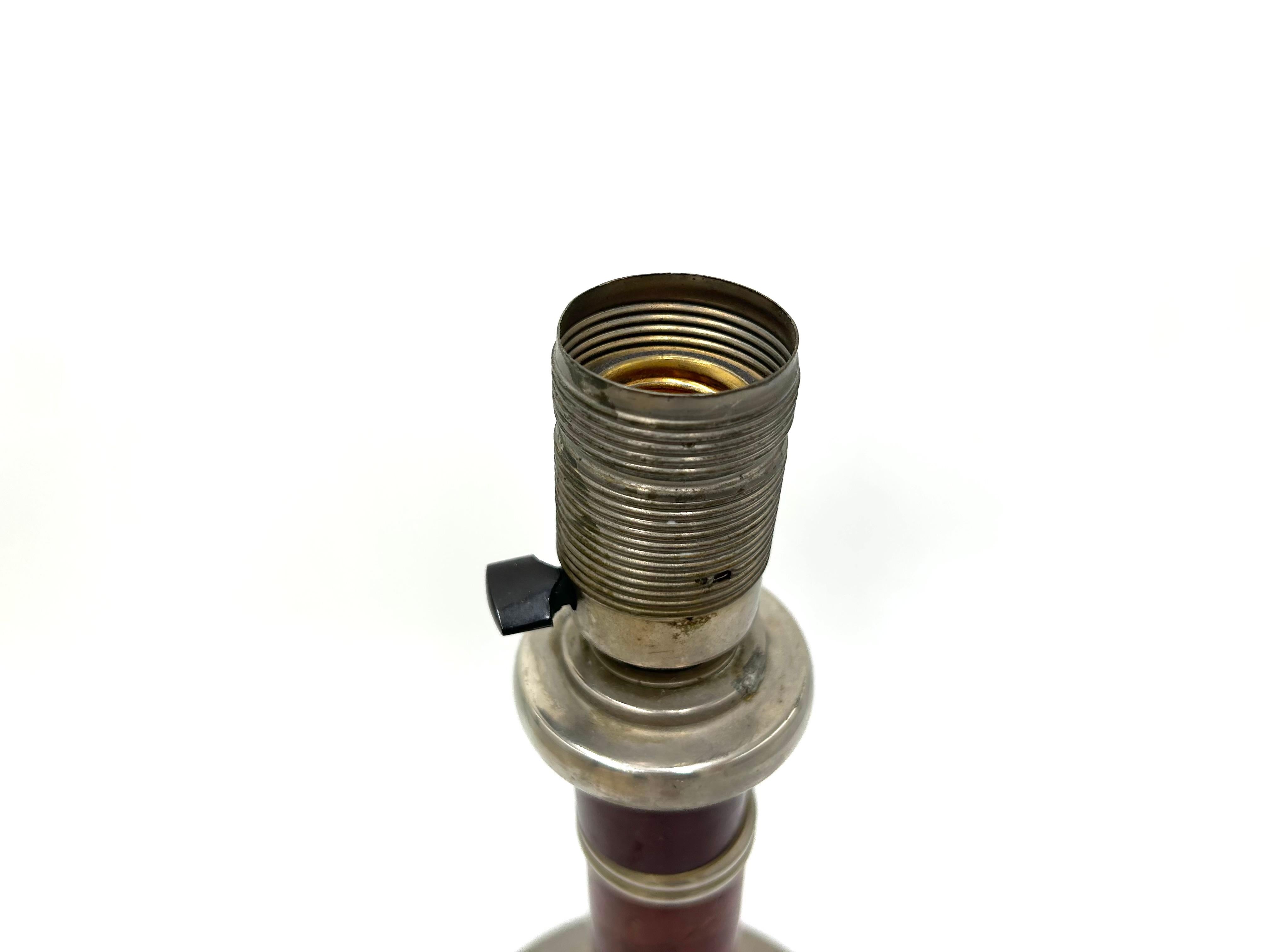 Just Andersen, Art-Déco-Tischlampe, Dänemark, 1920er/30er Jahre (Metall) im Angebot