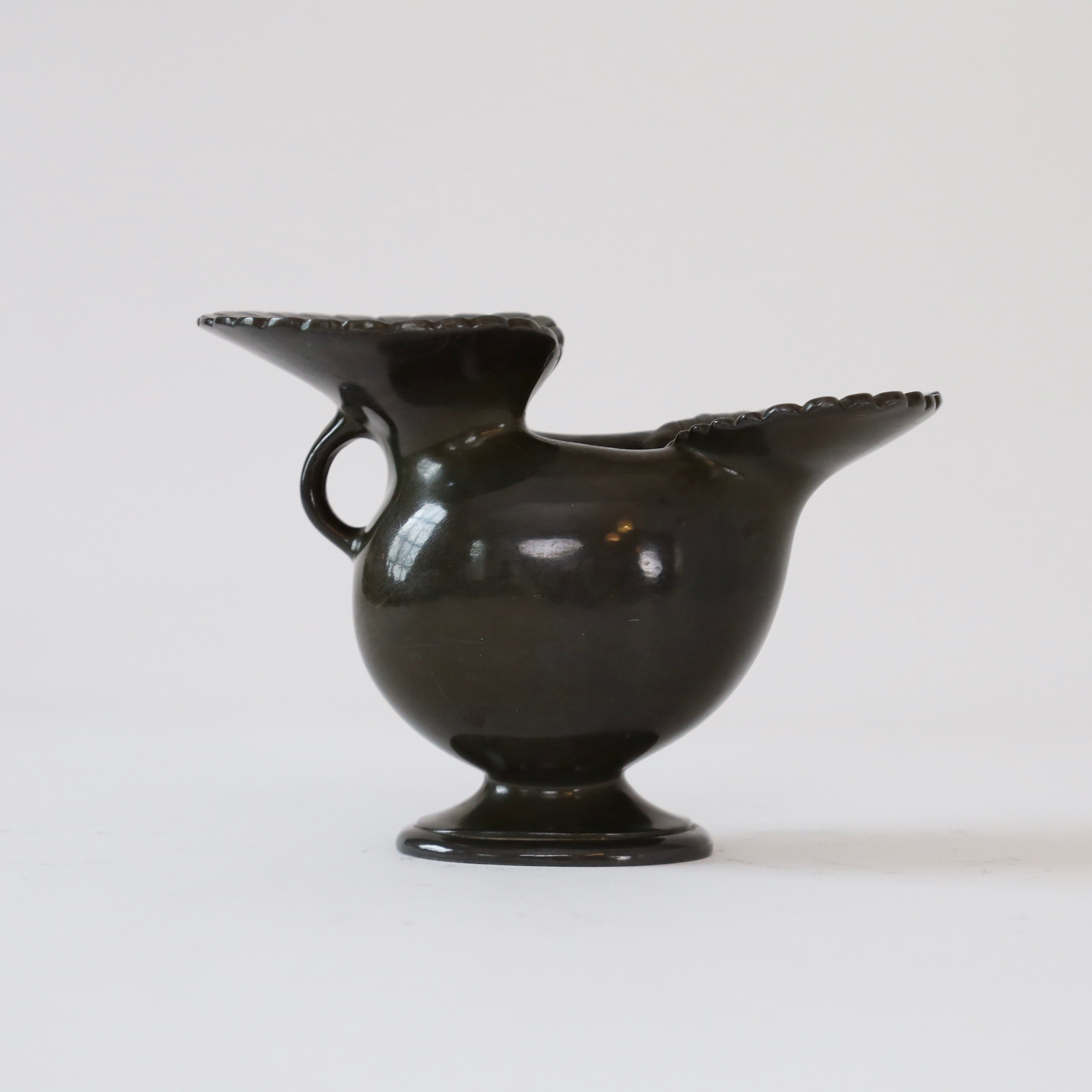 Art Deco Diskometal Vase Just Andersen, 1920s, Denmark For Sale 1