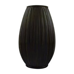 Just Andersen, Art Deco Vase in Disko Metal, 1940s