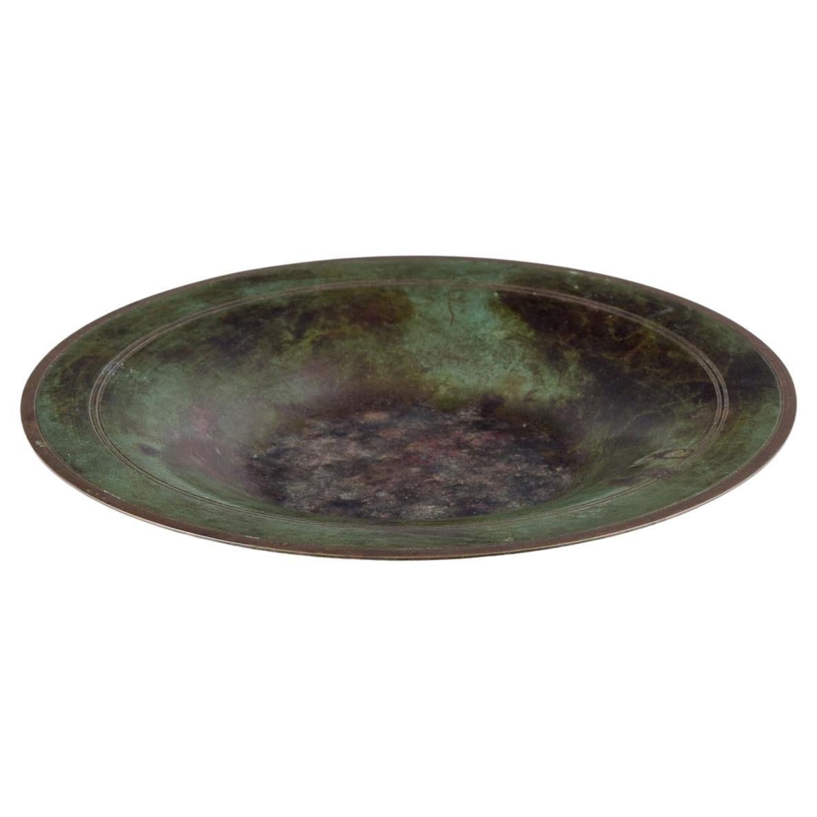 Just Andersen, bol en bronze allié. Style Art déco, années 1940 en vente