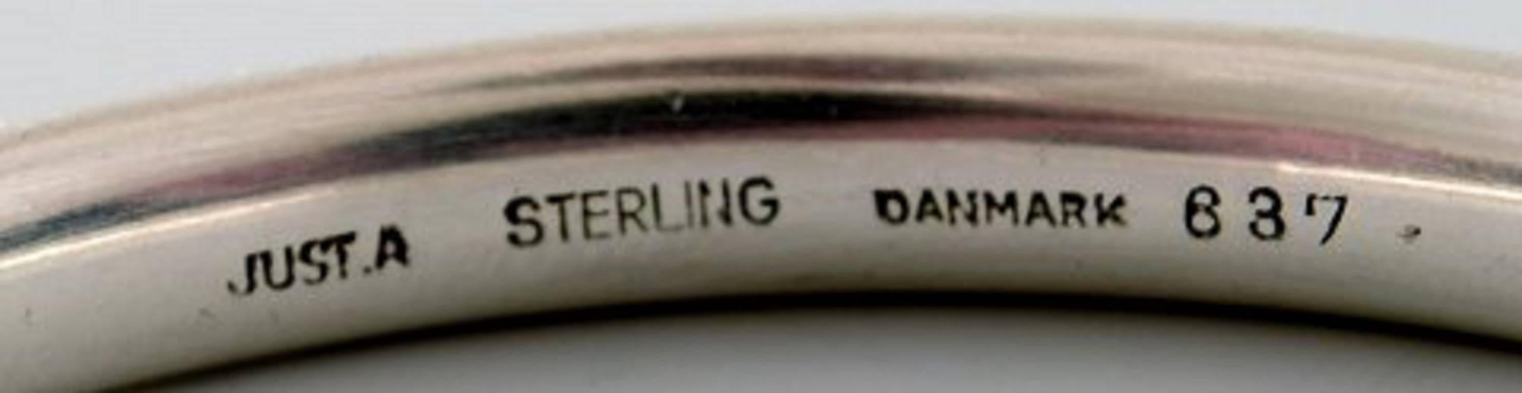 Just Andersen Bracelet of Sterling Silver 1950s In Excellent Condition In bronshoj, DK