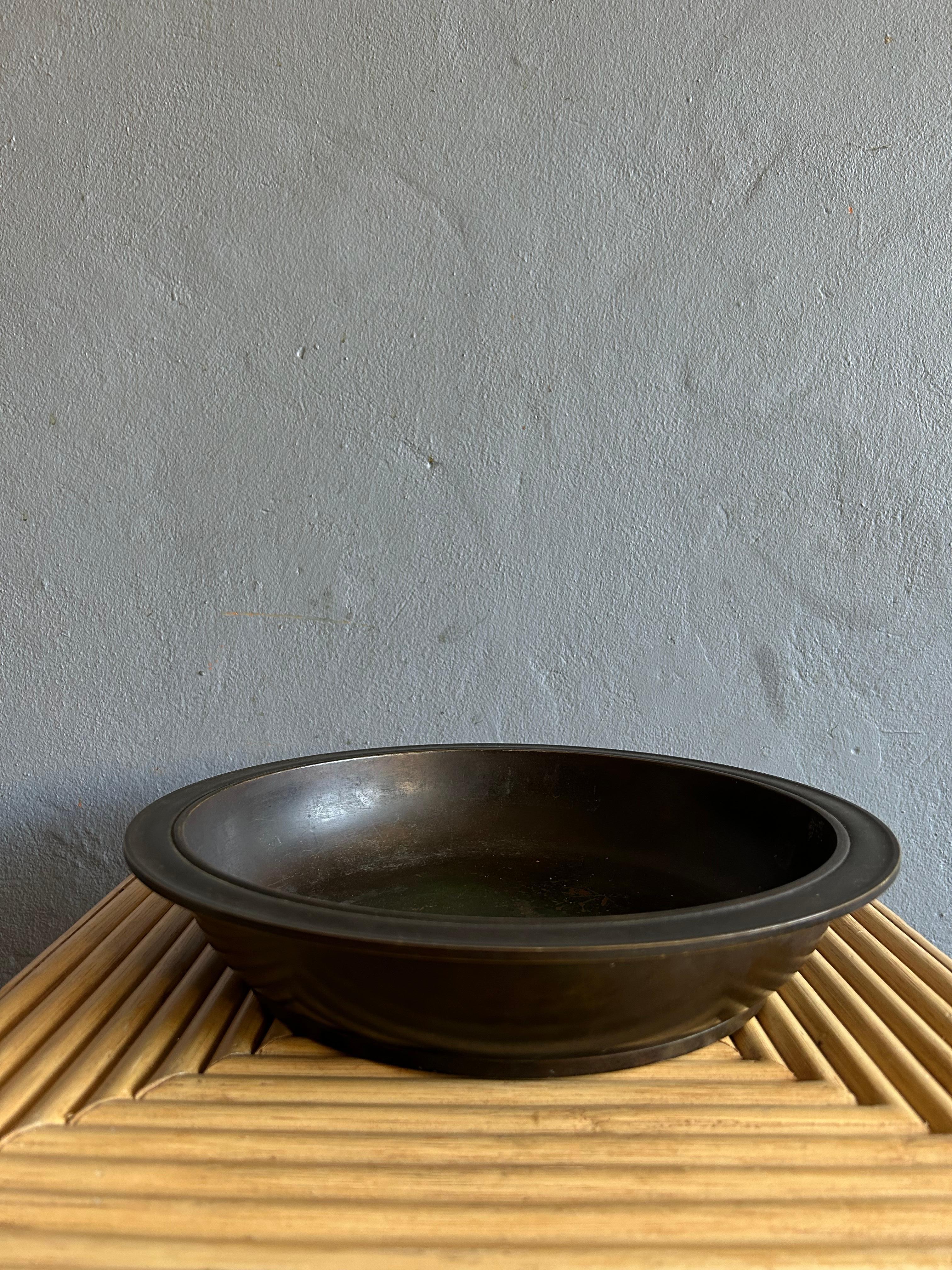 Just Andersen Bronze Bowl In Good Condition In Valby, 84