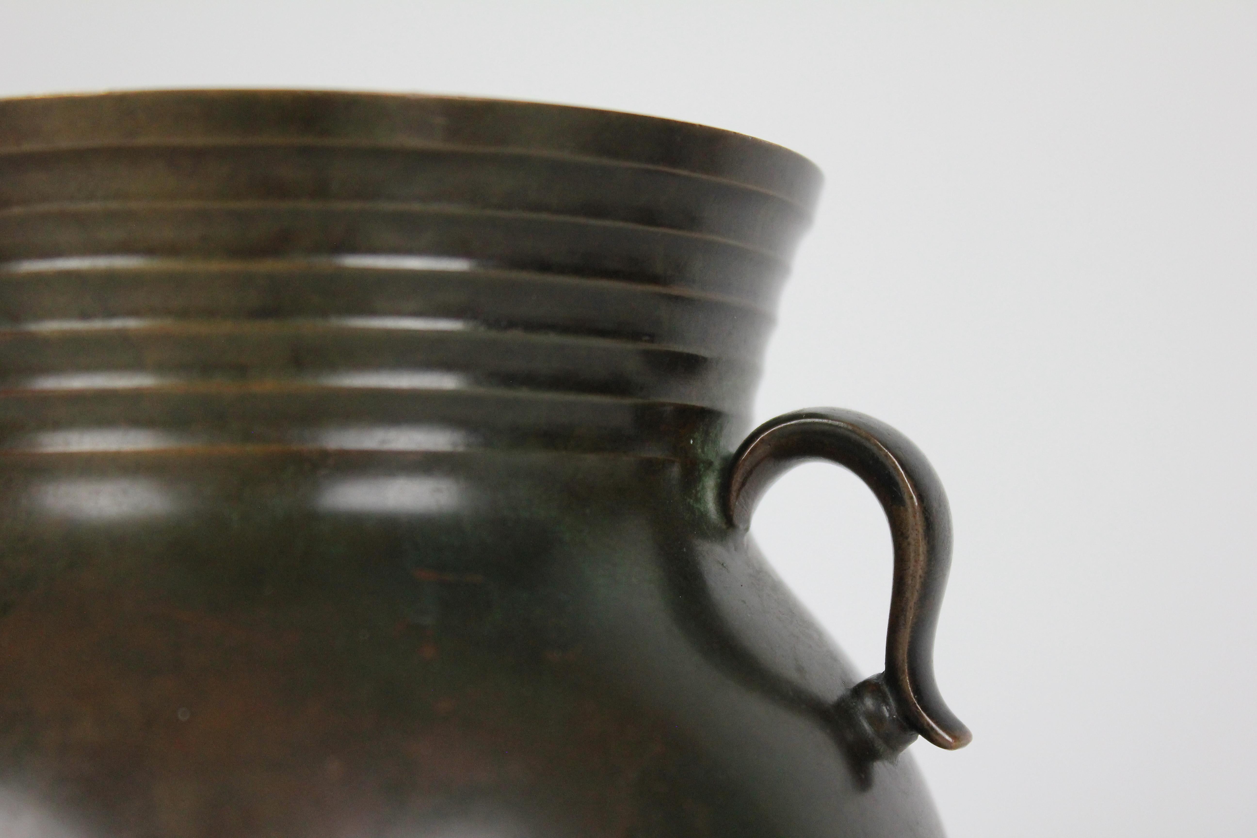 Vaso in bronzo Just Andersen, Danimarca 1930. in vendita 2