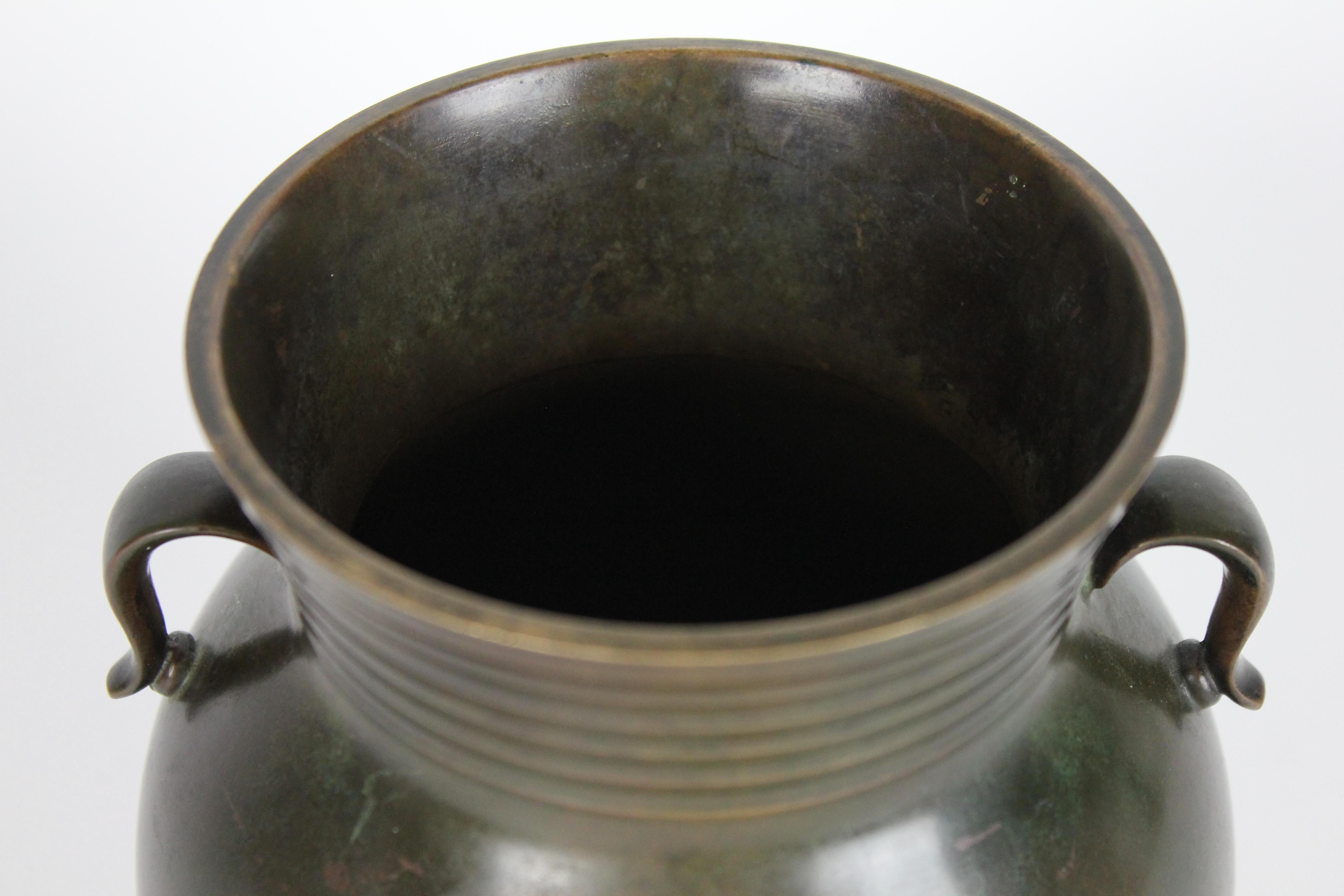 Vaso in bronzo Just Andersen, Danimarca 1930. in vendita 1