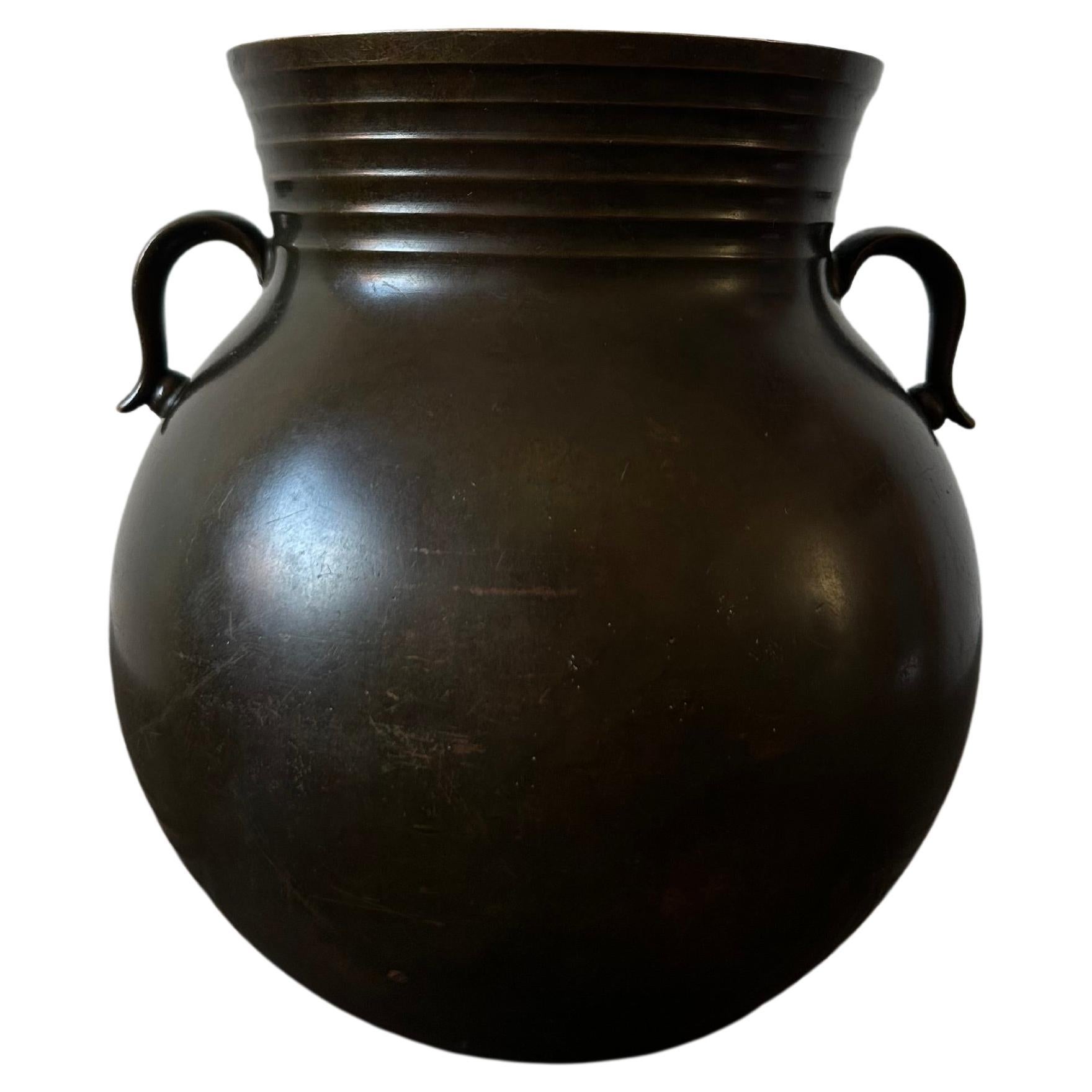 Just Andersen bronze vase model B2109 For Sale