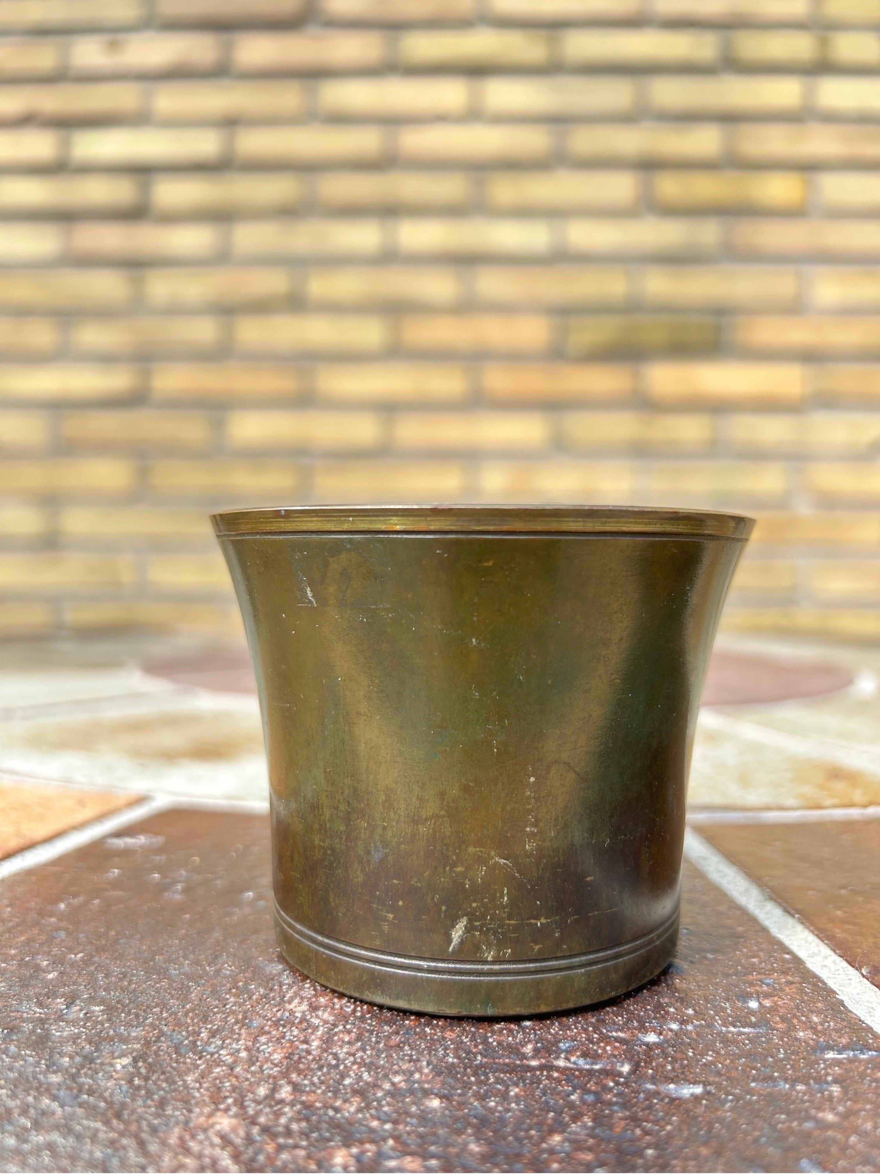 Patinated Just Andersen Bronze Vase Model LB 1161