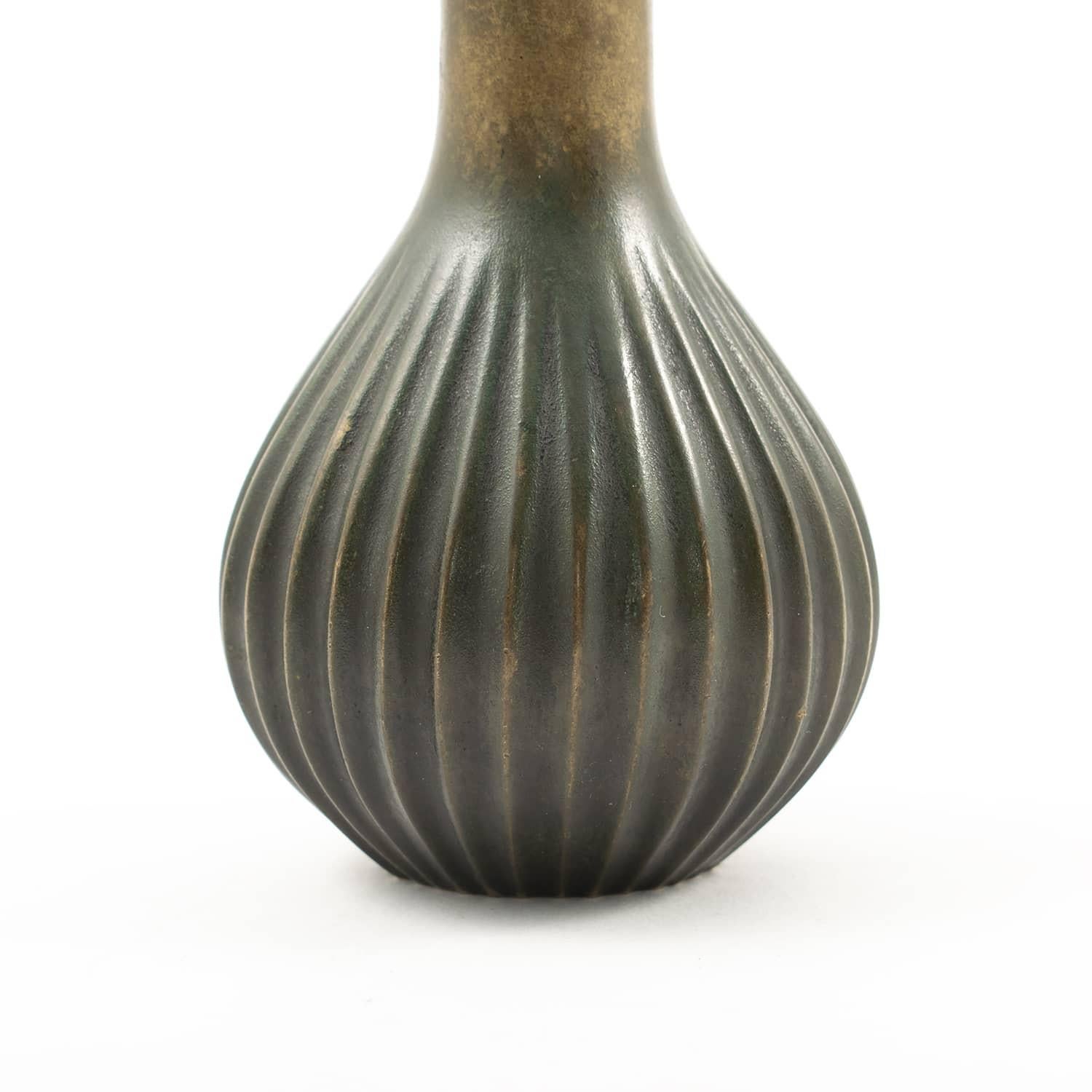 Danish Just Andersen Bronze Vase, Model Number B127 For Sale