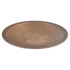 Just Andersen. Circular Art Deco bowl in patinated bronze. Ca. 1930