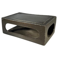 Just Andersen, Dinamarca 1930 Art Decó Estaño Estilizado Chevron Caja de Cerillas