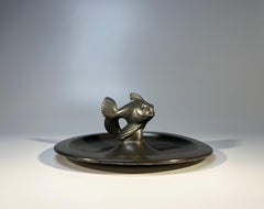 Just Andersen, Denmark 1930s Art Deco Pewter Stylised Fish Vide Poche #1656L